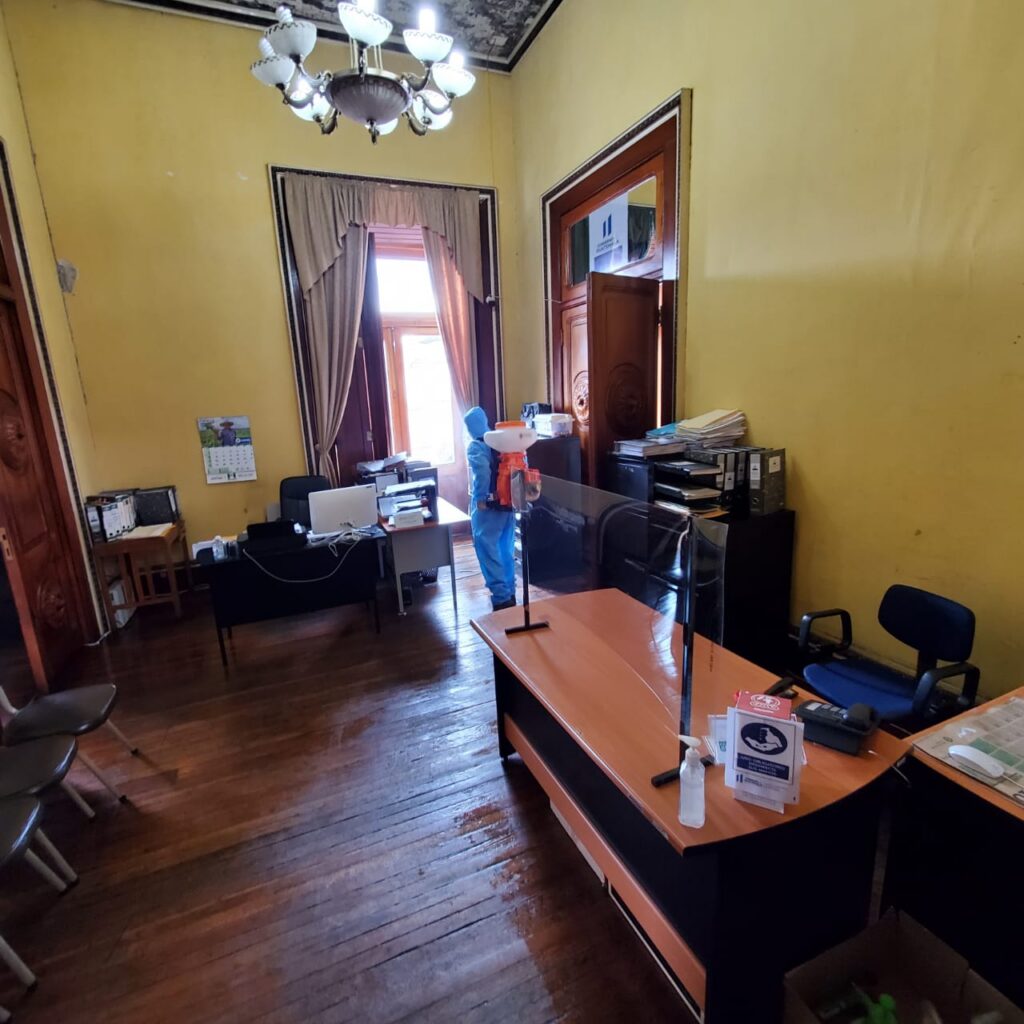 DESINFECCION DE LAS INSTALACIONES DEL CODEDE