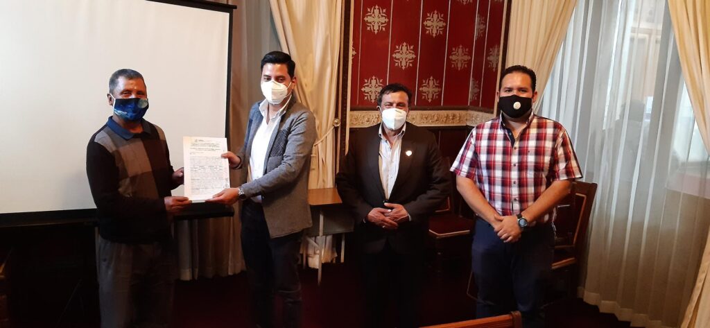 FIRMA DE CONVENIOS DE PROYECTOS CON LA MUNICIPALIDAD DE SAN FRANCISCO LA UNIÓN