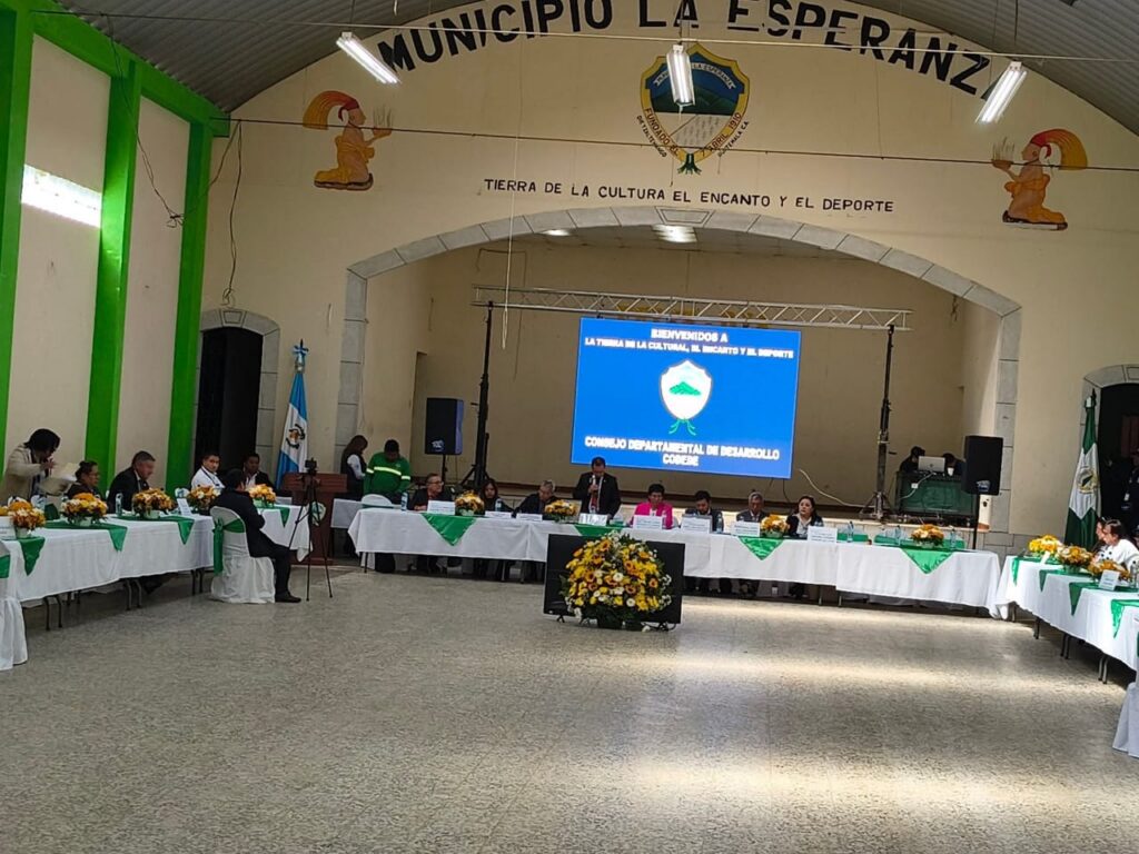 Reunión Ordinaria de CODEDE, mes de Noviembre del 2025: Municipio de la Esperanza.